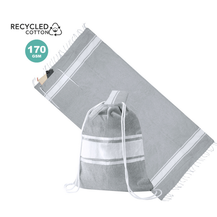 Backpack-towel, Recycled Cotton