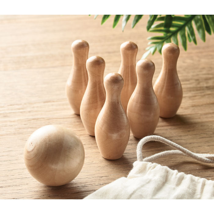 Mini bowling set, Pine wood