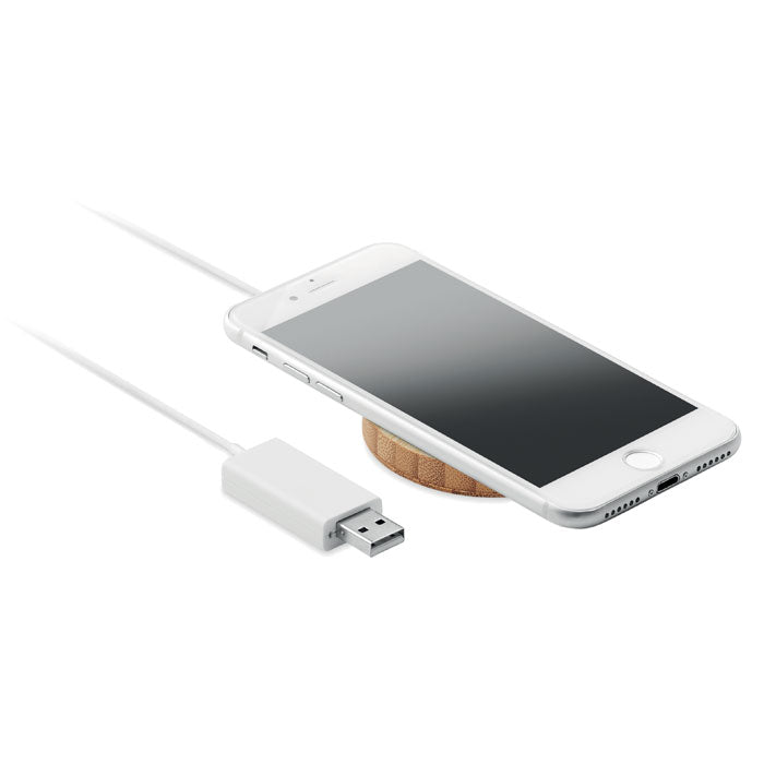Magnetic bamboo wireless charger