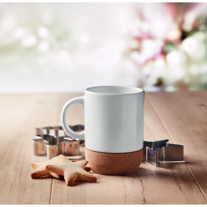 Mug with cork base detail, 300 ml