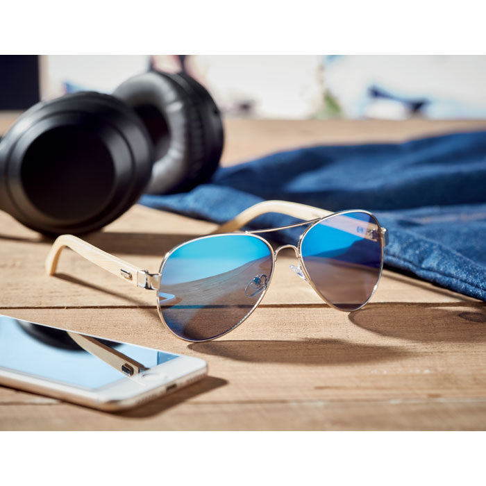 Sunglasses with Bamboo Arms