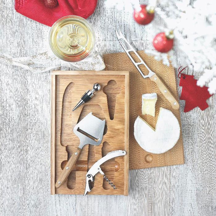 Cheese & Wine Set, Bamboo