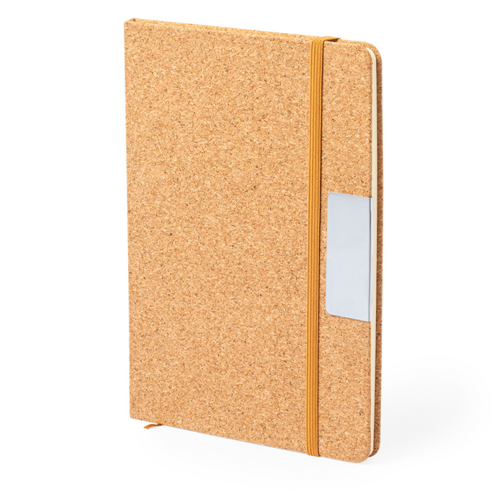 Notepad and ball pen set made of cork