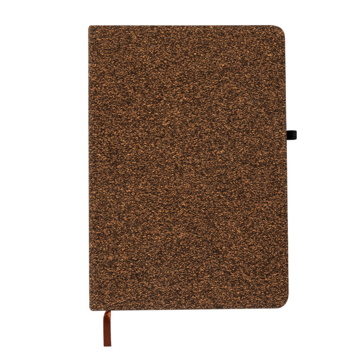 Notepad made of coffee fibre and cork