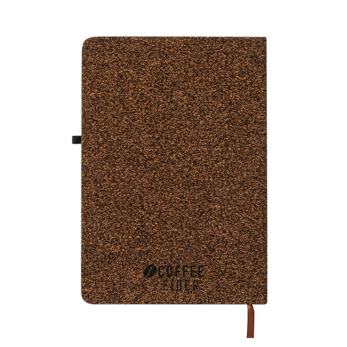 Notepad made of coffee fibre and cork