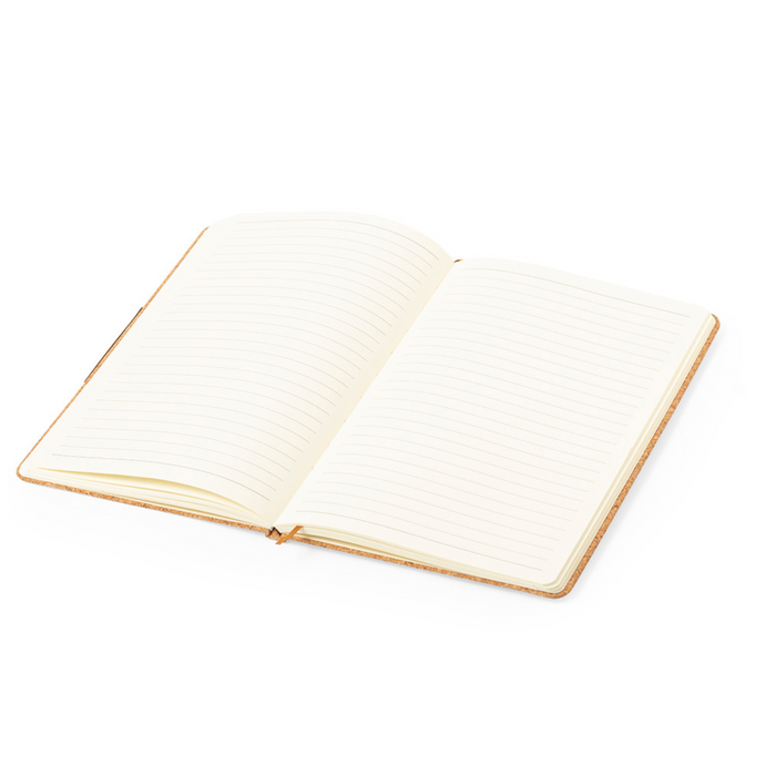 Notepad and ball pen set made of cork