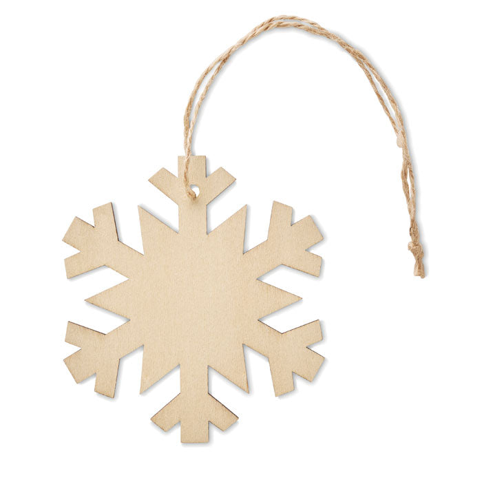Wooden snowflake
