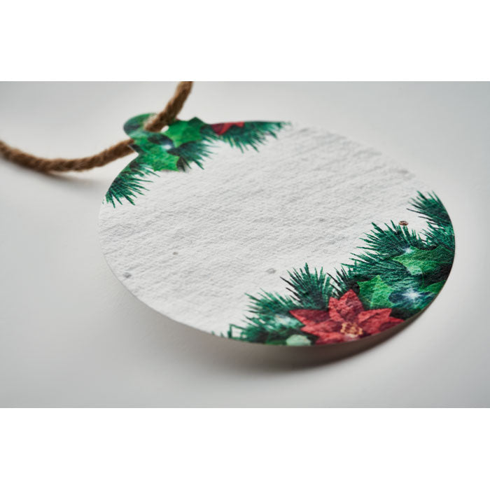 Christmas Ornament, Mix Seed Paper