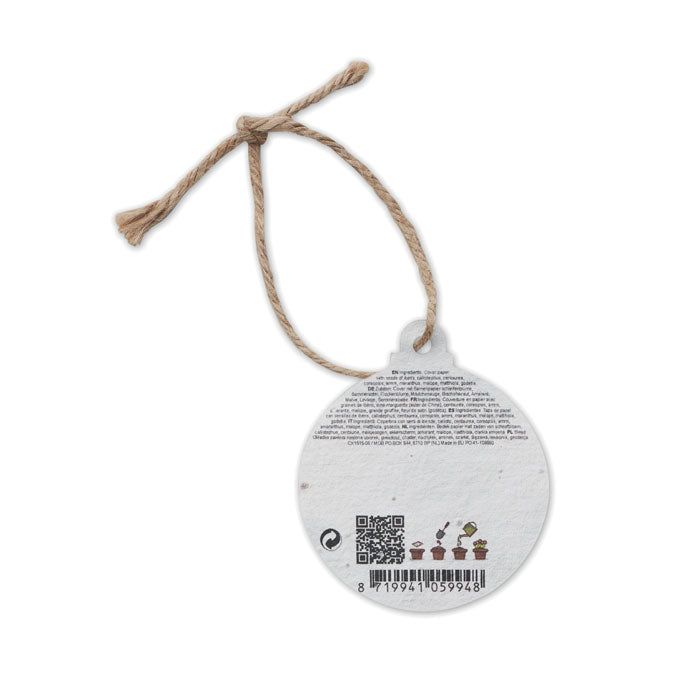 Christmas Ornament, Mix Seed Paper