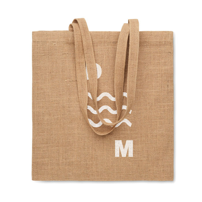 Jute bag with long handles
