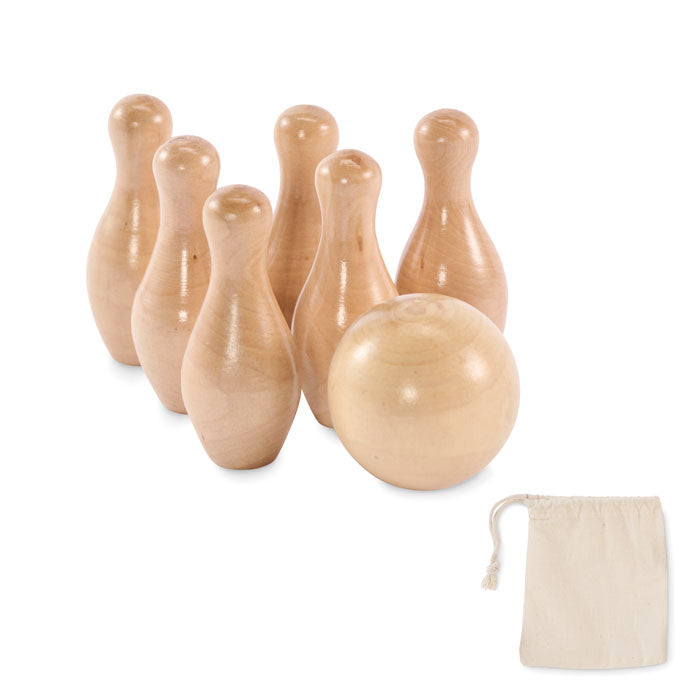Mini bowling set, Pine wood