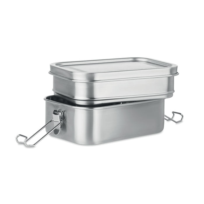Lunchbox with 2 Compartments, Stainless Steel