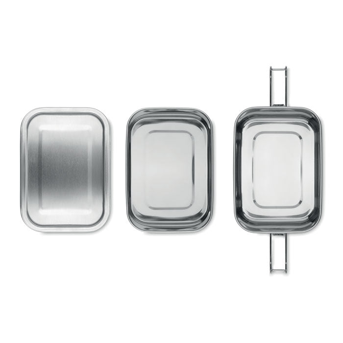 Lunchbox with 2 Compartments, Stainless Steel