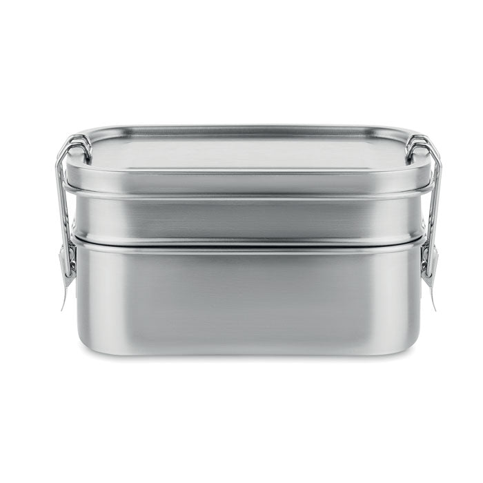 Lunchbox with 2 Compartments, Stainless Steel