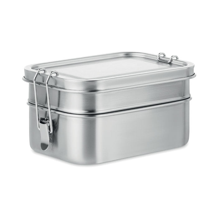 Lunchbox with 2 Compartments, Stainless Steel