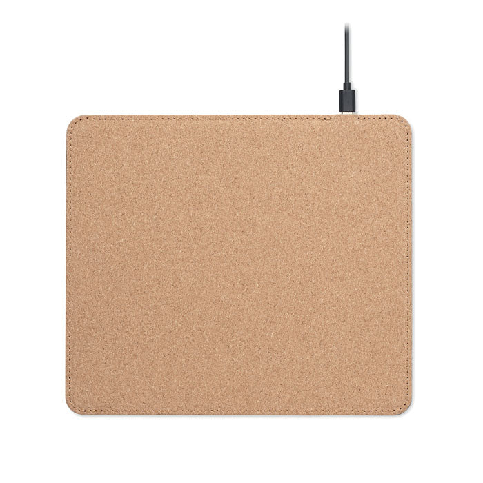 Cork Mouse Pad with 15W Wireless Charger