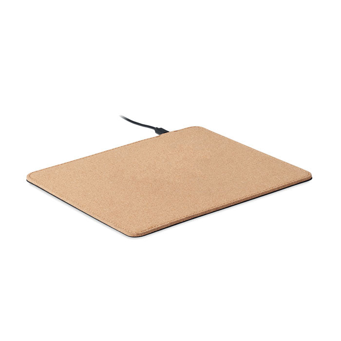 Cork Mouse Pad with 15W Wireless Charger