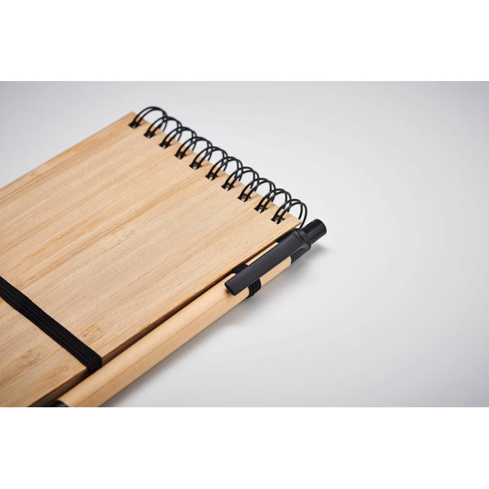 A6 Bamboo Cover Notepad
