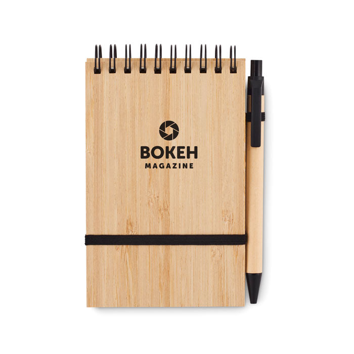 A6 Bamboo Cover Notepad