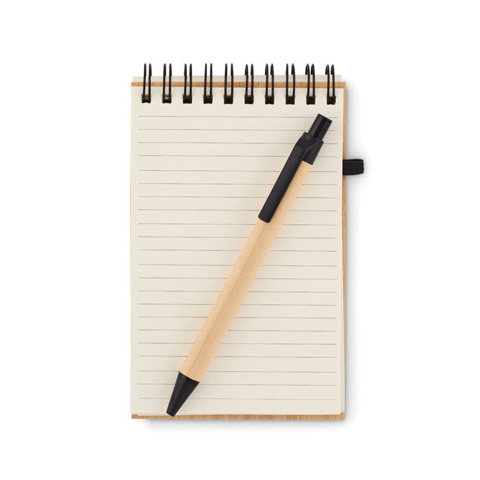 A6 Bamboo Cover Notepad