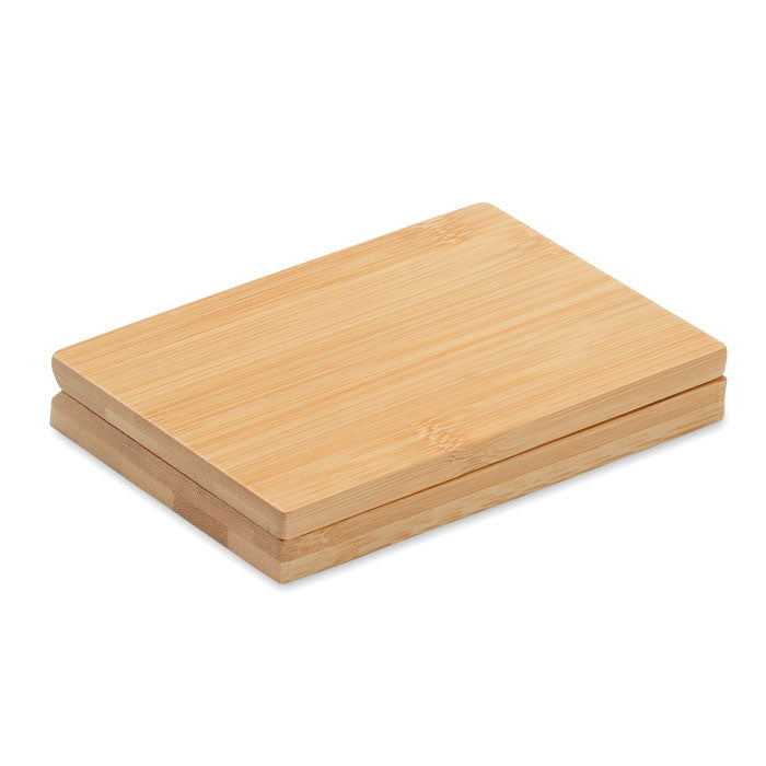 Manicure set in a bamboo case
