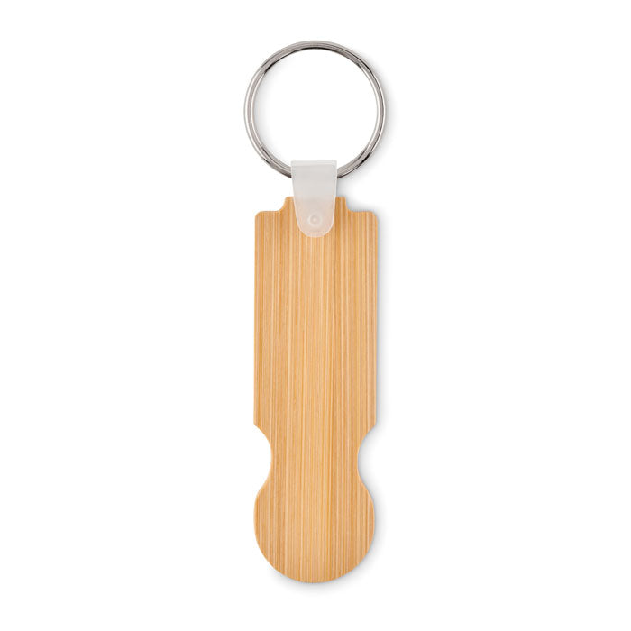 Bamboo key ring, Euro token