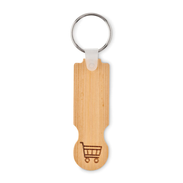 Bamboo key ring, Euro token