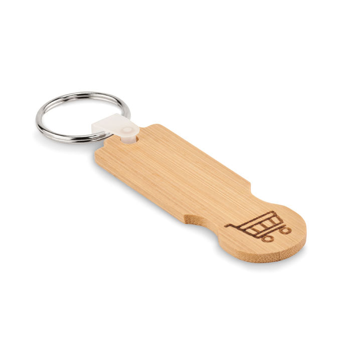 Bamboo key ring, Euro token