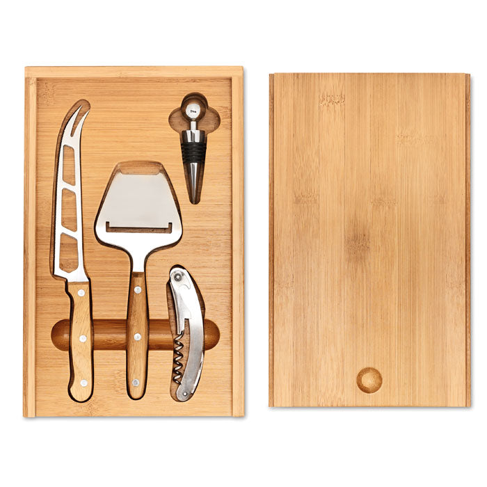 Cheese & Wine Set, Bamboo