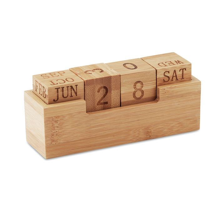 Dekoratiivne lauakalender, bambusest
