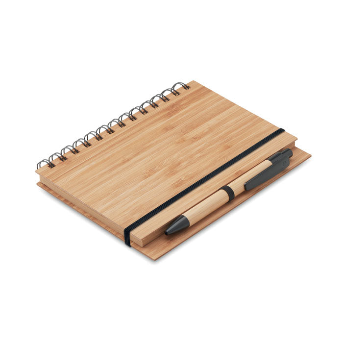 Bamboo Cover Notebook with Matching Pen