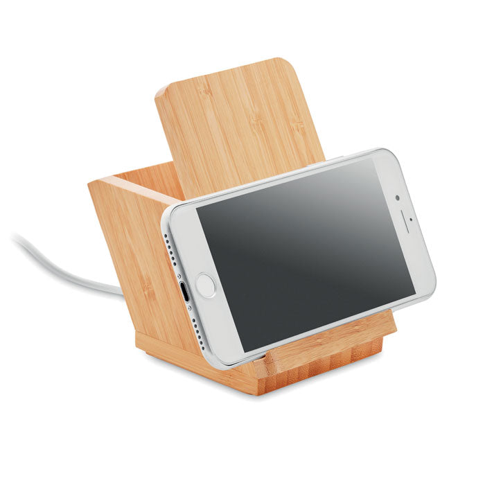 Wireless charger, bamboo casing