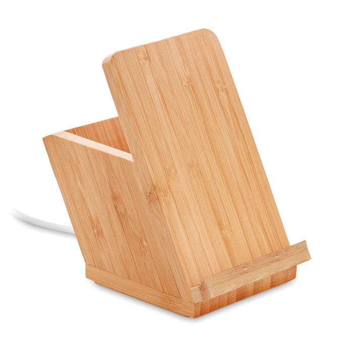 Wireless charger, bamboo casing