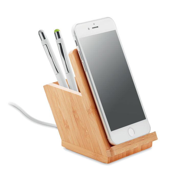 Wireless charger, bamboo casing
