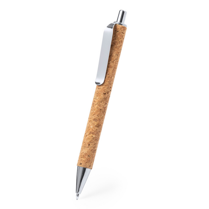 Notepad and ball pen set made of cork